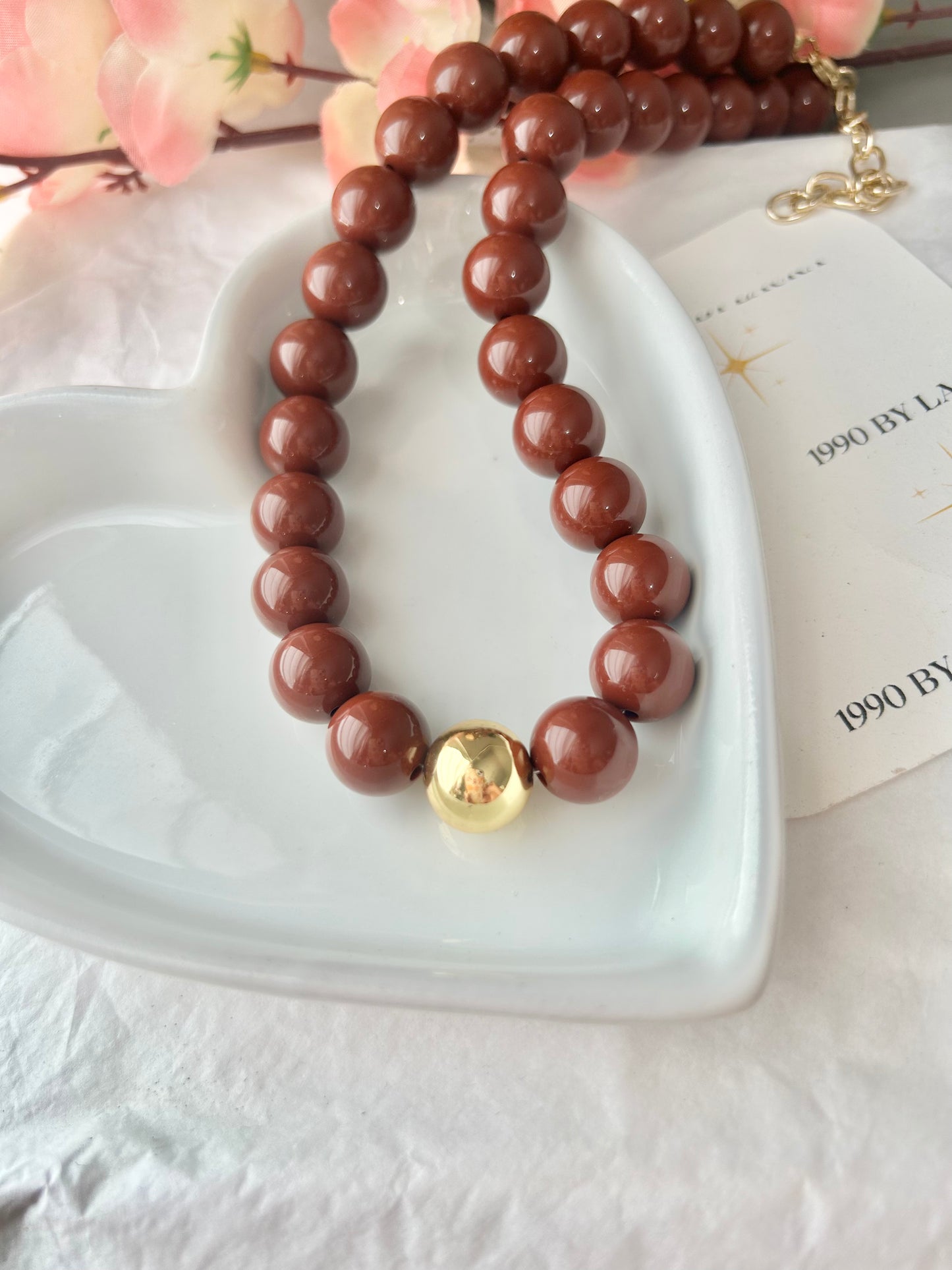 Chocolate 🍫 Bubble Necklace