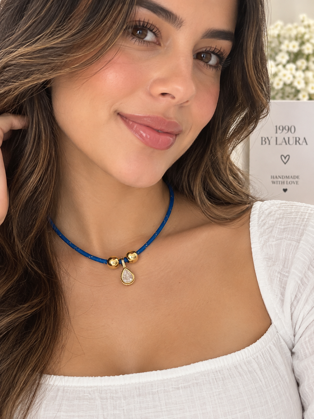 Aura blue Necklace