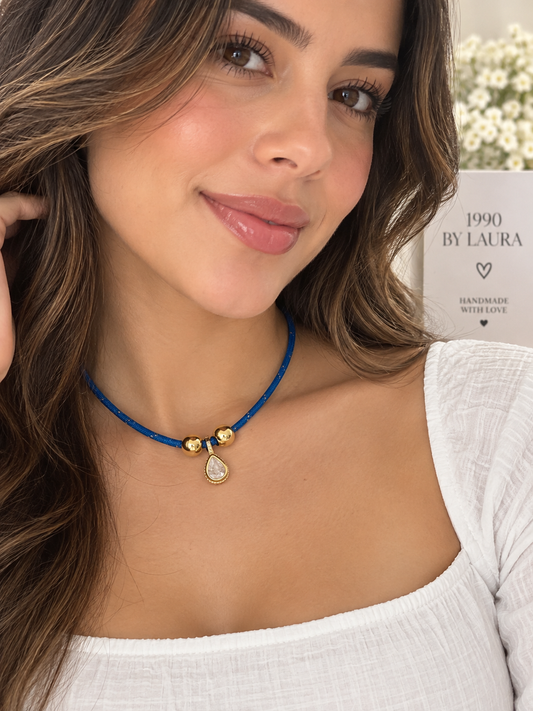 Aura blue Necklace