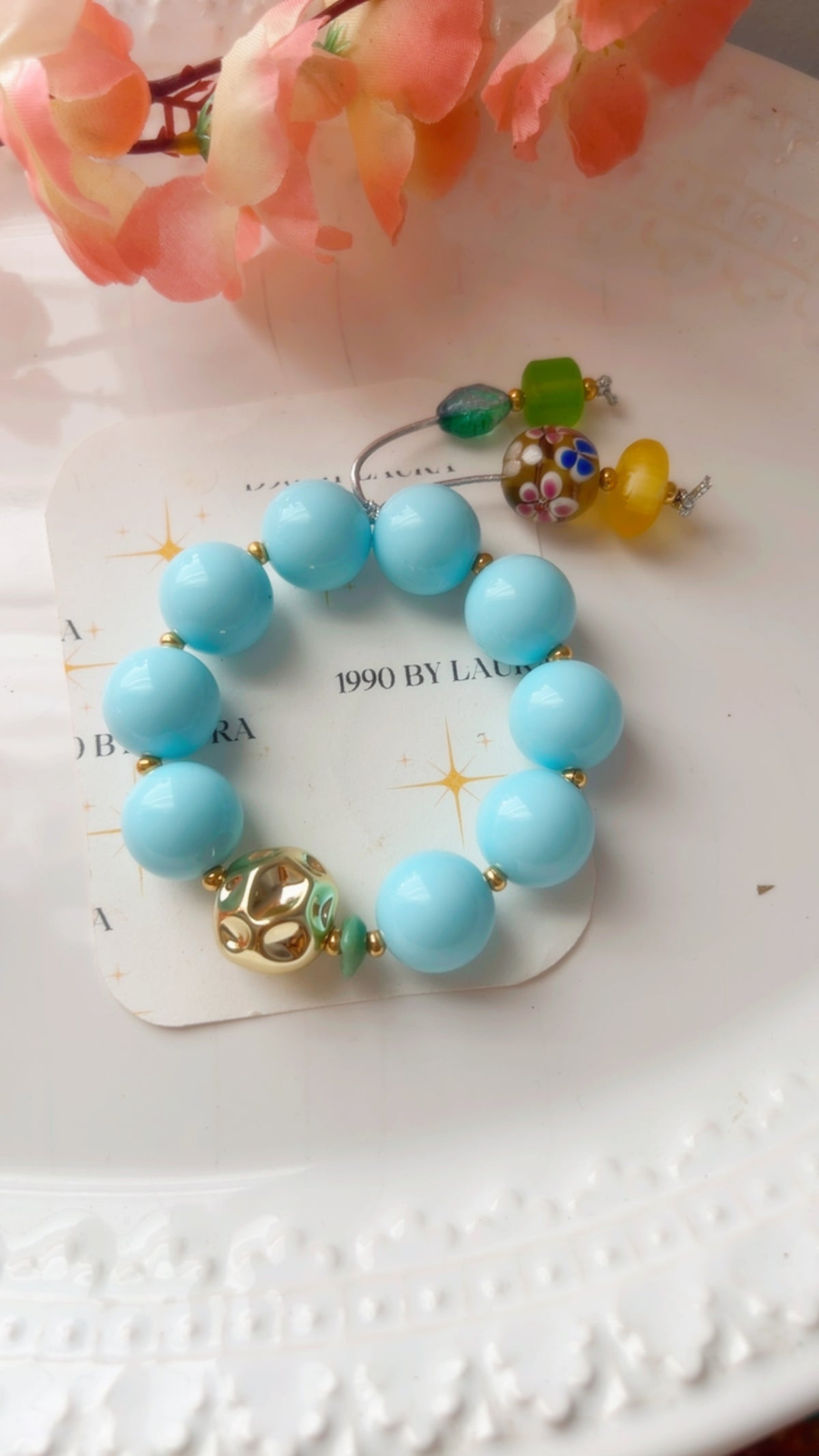 Bubble blue 1.5 bracelet